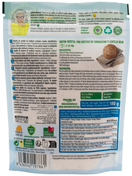 NaturGreen Psyllium Bio 100 Gr