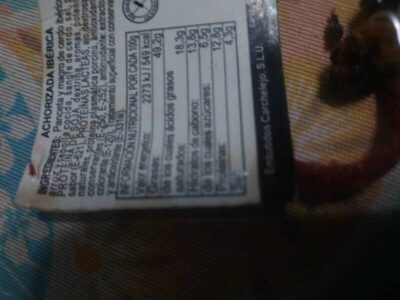 Morcilla achorizada carchelejo dulce