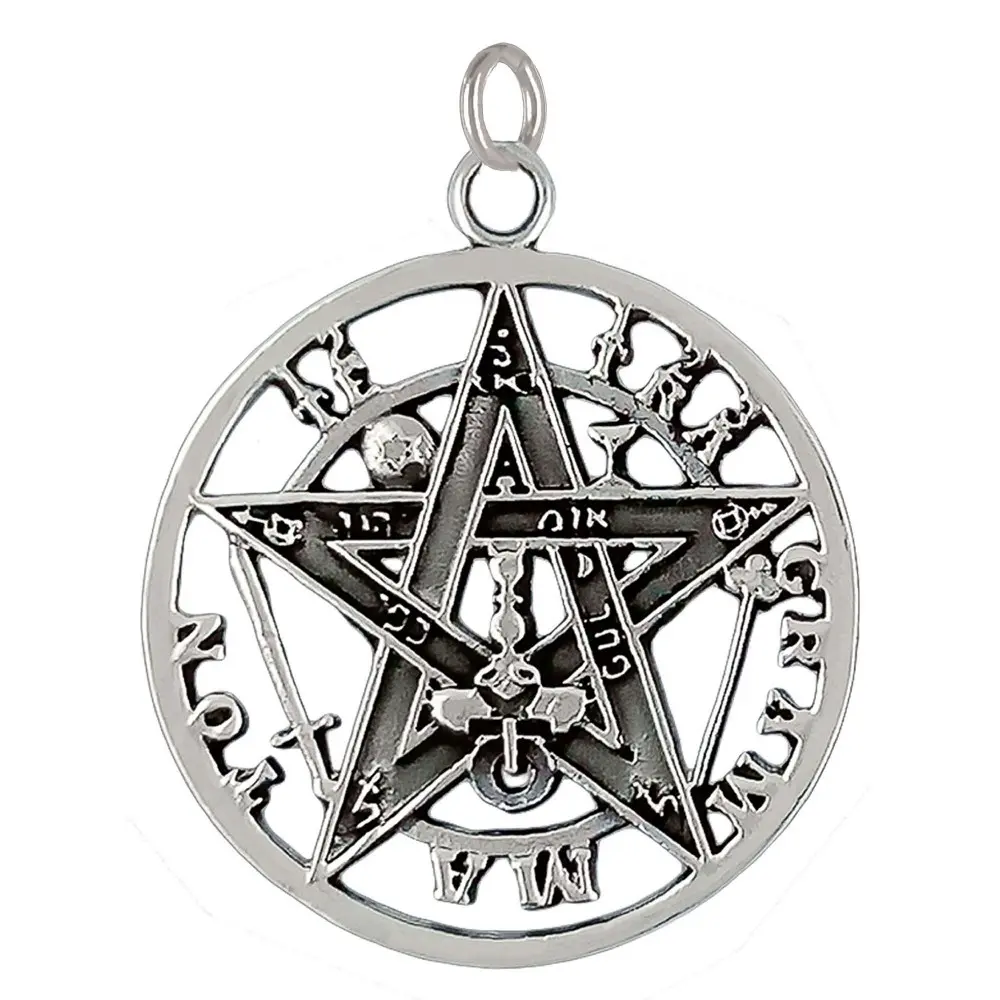 Colgante de plata tetragramaton, 28 mm