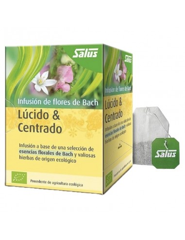 Flores Bach Lúcido &amp; Centrado infusión 15 filtros
