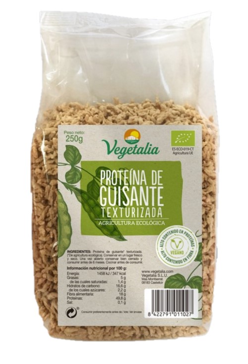 PROTEINA DE GUISANTE TEXTURIZADA BIO 250 GR
