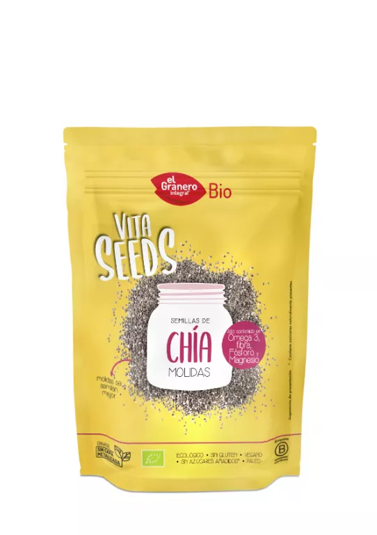 Semillas de chía molidas