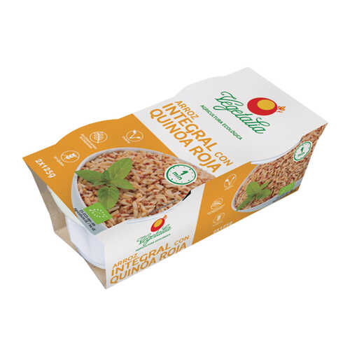 VASITO ARROZ INTEGRAL Y QUINOA ROJA BIO PRECOCINADO 2x125GR