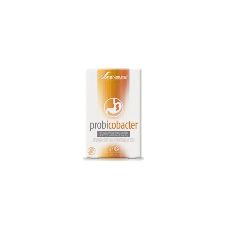 Probicobacter (Probióticos, Extracto de Brócoli y Vitaminas) - Soria Natural - 21 Comps. x 750 mg