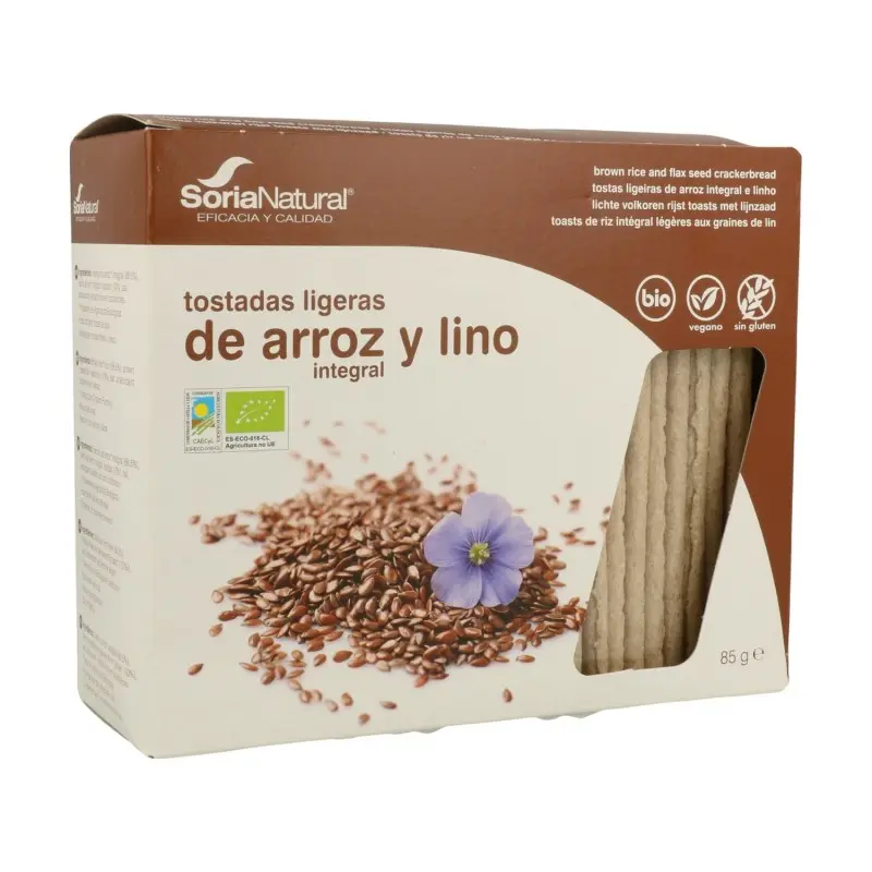 TOSTADAS LIGERAS DE ARROZ Y LINO BIO 25 UDS