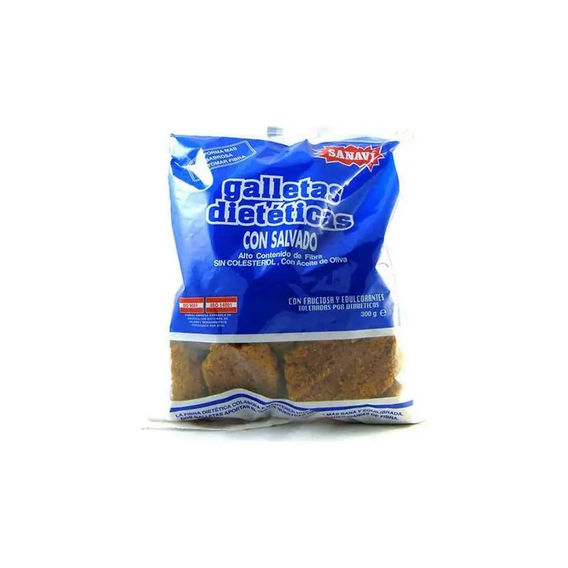 GALLETAS DIETETICAS SALVADO 300grs. SANAVI