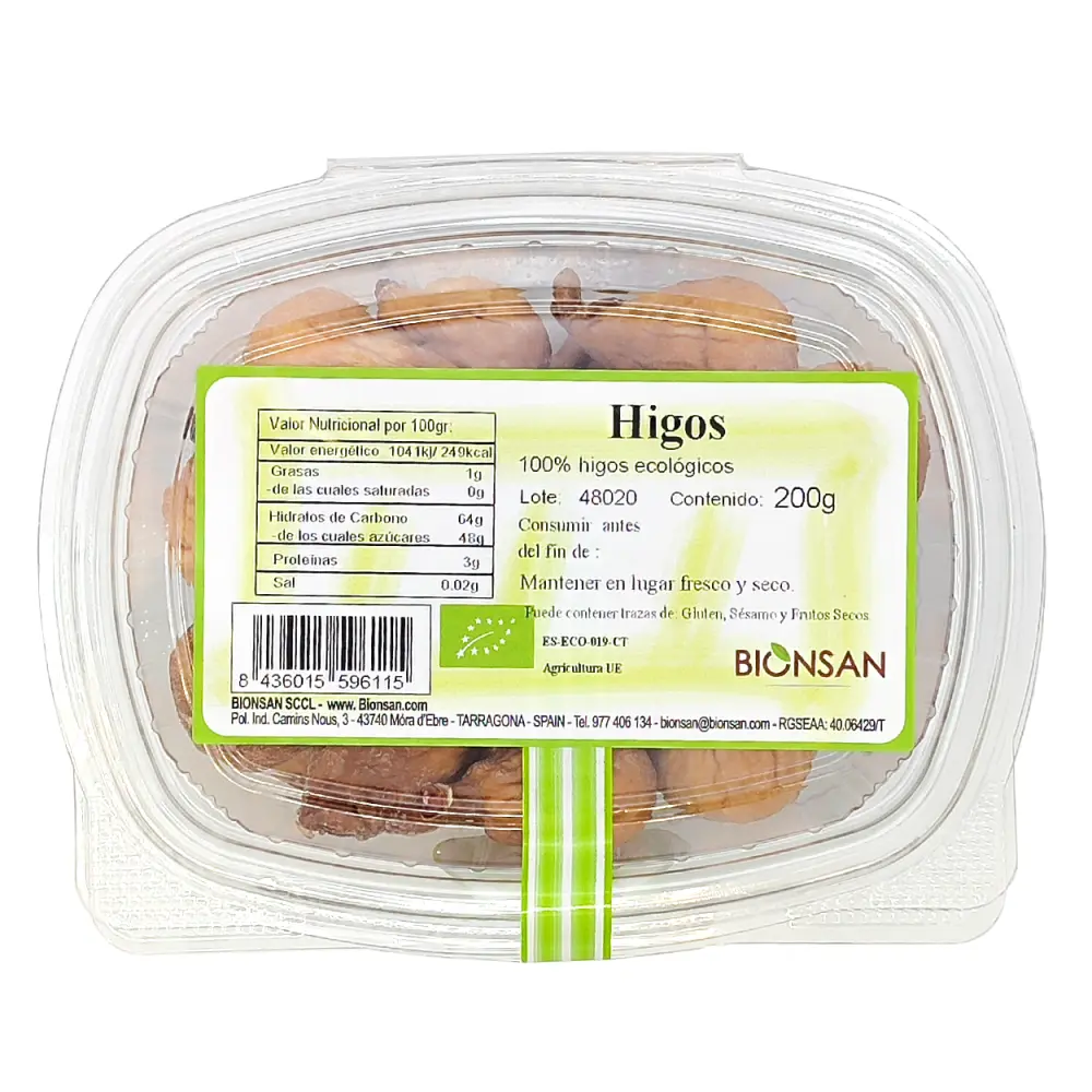 Higos Tarrina Eco 200g Bionsan