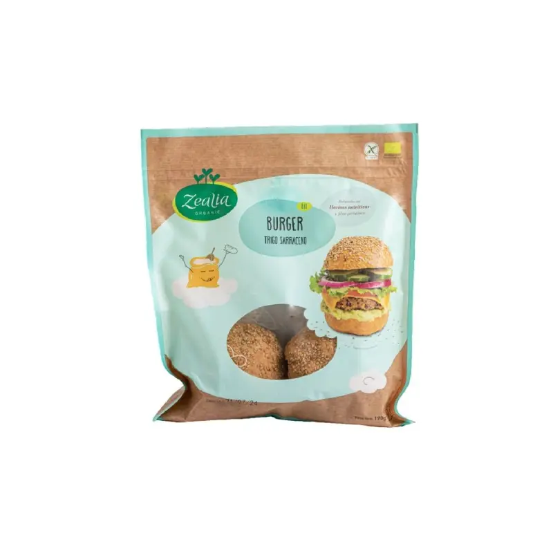 Pan de Hamburguesa SinGluten Eco Vegan 180g Zealia