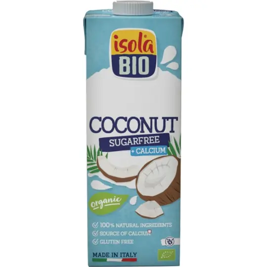 BEBIDA DE COCO SIN AZUCAR BIO, 1 L