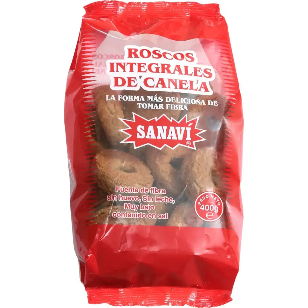 ROSCOS INTEGRALES CANELA 400grs. SANAVI