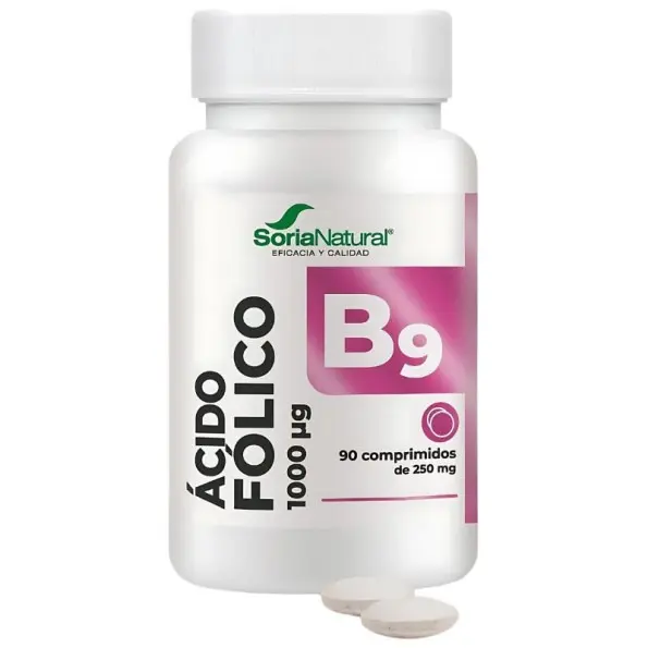 Ácido Fólico (Vit. B9) - Soria Natural - 90 Comps. x 250 mg