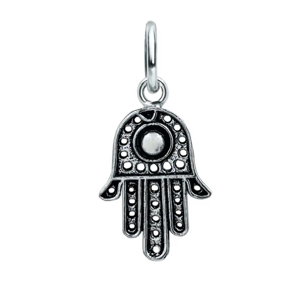Colgante de plata mano de fatima 19 mm