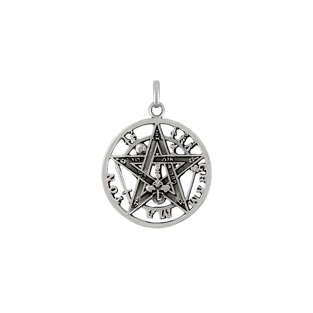 Colgante de plata tetragramaton 14 mm