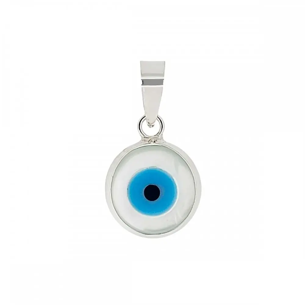 Colgante de plata de Ojo Turco 10 mm