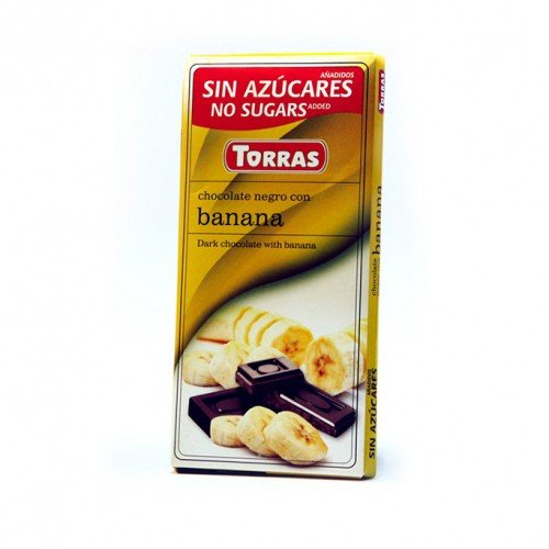 Chocolate negro con banana