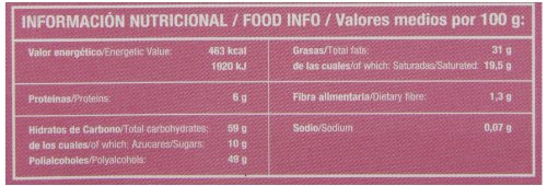 chocolate blanco fresas 0%