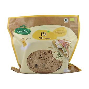 [8437011986566] Pan de Mijo y Semillas SinGluten Bio Vegan 370g Zealia