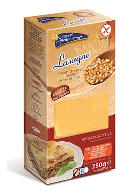 [59417] Lasaña de Maiz Placas SinGluten Vegan 250g Piaceri Mediterranei
