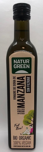 [8436542195959] VINAGRE DE SIDRA DE MANZANA SIN FILTRAR BIO 500ML