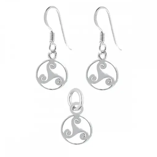 [0600052] Conjunto de plata trisquel