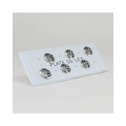 [3800025] Pendiente plata mini formas om