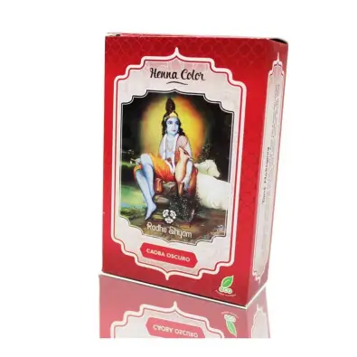 [43400] HENNA POLVO CAOBA OSCURO 100grs. RADHE SHYAM