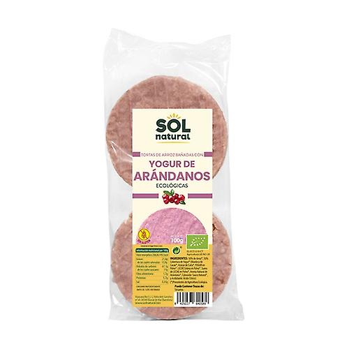 [8435037840589] Tortitas de Arroz con Yogur de Arandanos SinGluten Bio 100g Solnatural