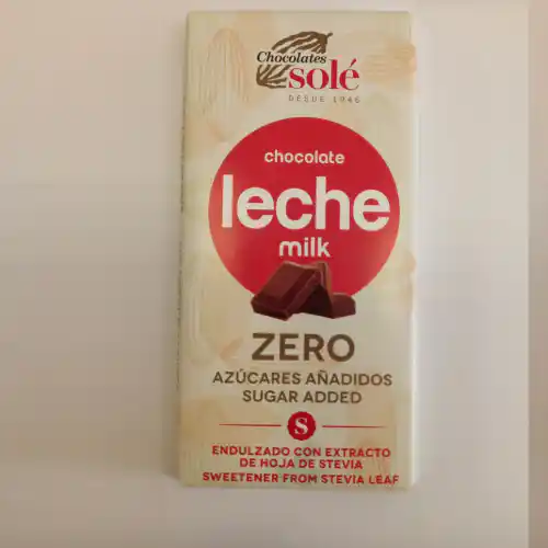 [48037] Chocolate con Leche con Stevia 100g Chocolates Sole