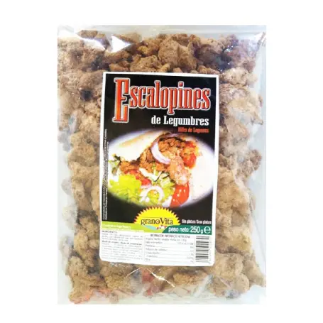 [46166] ESCALOPINES DE SOJA Y LEGUMBRES TEXTURIZADO 250G