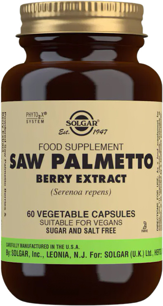 [033984041431] SAW PALMETTO 60 CAPS.VEGETALES