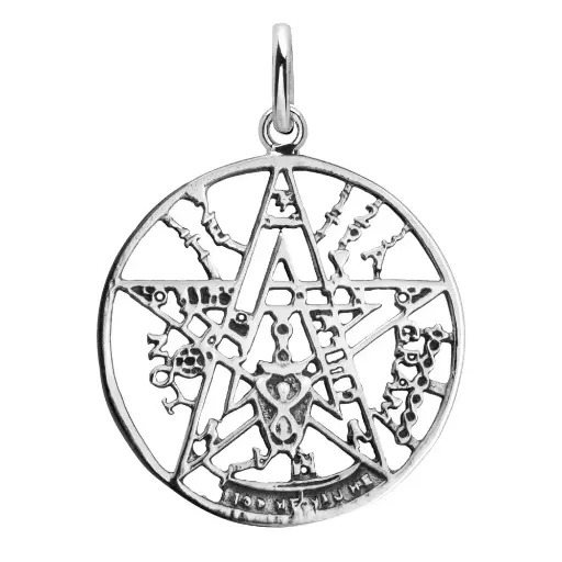 [1000165] Colgante de plata tetragramaton 27 mm