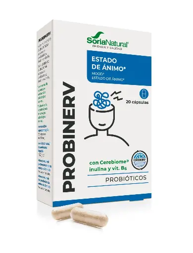 [8422947200152] Probinerv (Probióticos + Inulina) - Soria Natural - 20 Caps. x 560mg