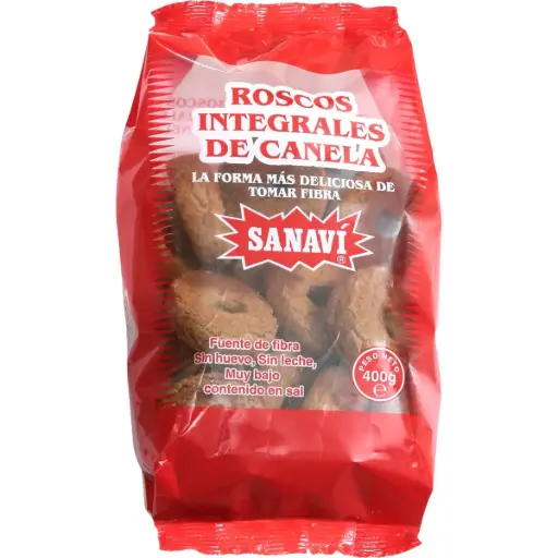 [8425887002152] ROSCOS INTEGRALES CANELA 400grs. SANAVI