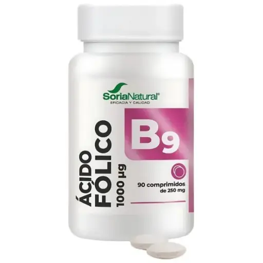 [8422947110437] Ácido Fólico (Vit. B9) - Soria Natural - 90 Comps. x 250 mg
