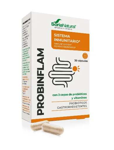 [8422947200107] Probiflam (Probióticos + Vitaminas) - 20 Caps. x 450mg