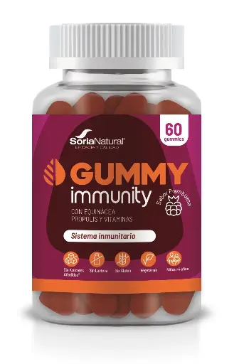 [8422947068011] Gominolas - Gummy Inmunity - Soria Natural - 60 Gominolas x 3g