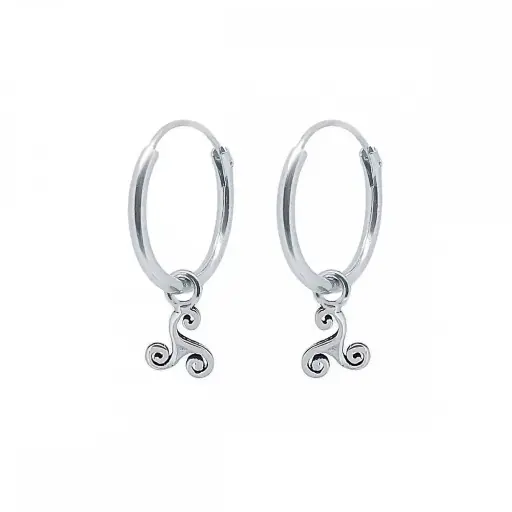 [1200197] Aros de 1,2 x 12 mm con colgante trisquel