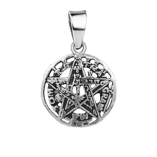 [1000896] Colgante de plata tetragramaton, 16 mm