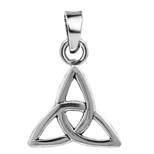 [1000640] Colgante de plata trisquel 17 mm