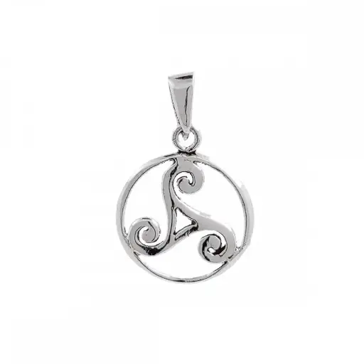 [1000072] Colgante de plata trisquel 14x14 mm