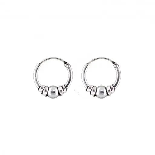 [3900044] Aro bali de plata 1,2 x 10 mm