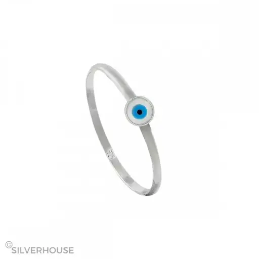 [1300271] Anillo de plata Ojo de la suerte 4.5 mm