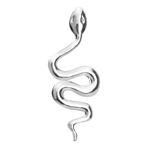 [1000841] Colgante de plata serpiente , 25 mm