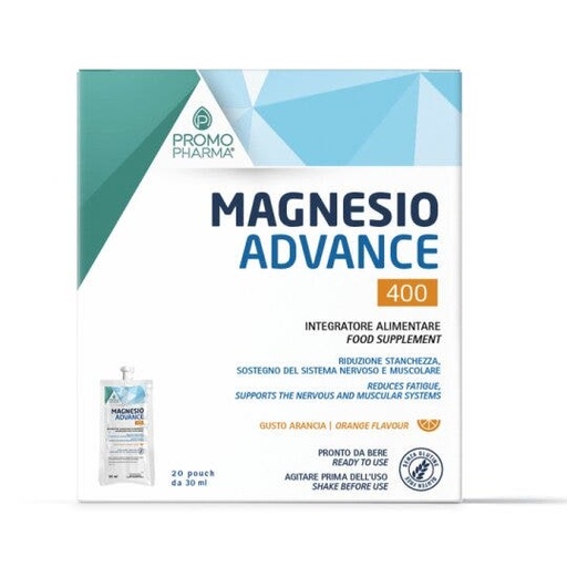 [8057977341423] Promopharma Magnesio Advance 400 20 Pouch Da 30ml