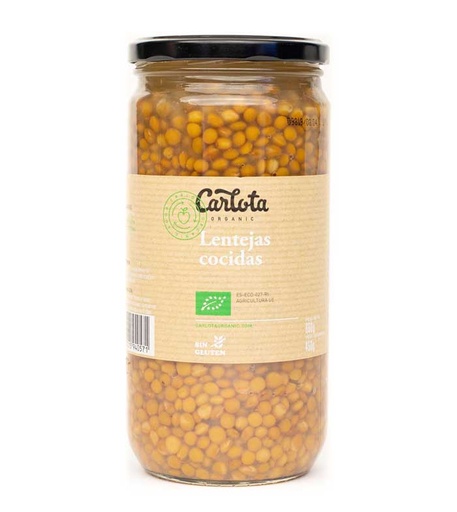 [8437015940571] Lentejas cocidas Carlota 660 gr